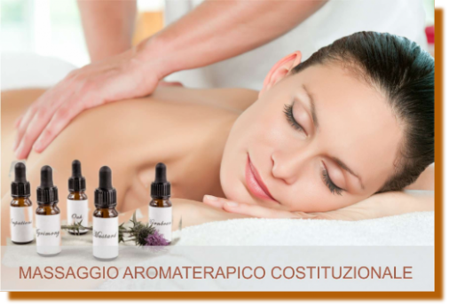 Massaggio aromaterapico con oli essenziali